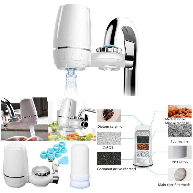 Tap Water Filter Kitchen Faucet Water Purifier Clean Percolator Home Kitchen AU